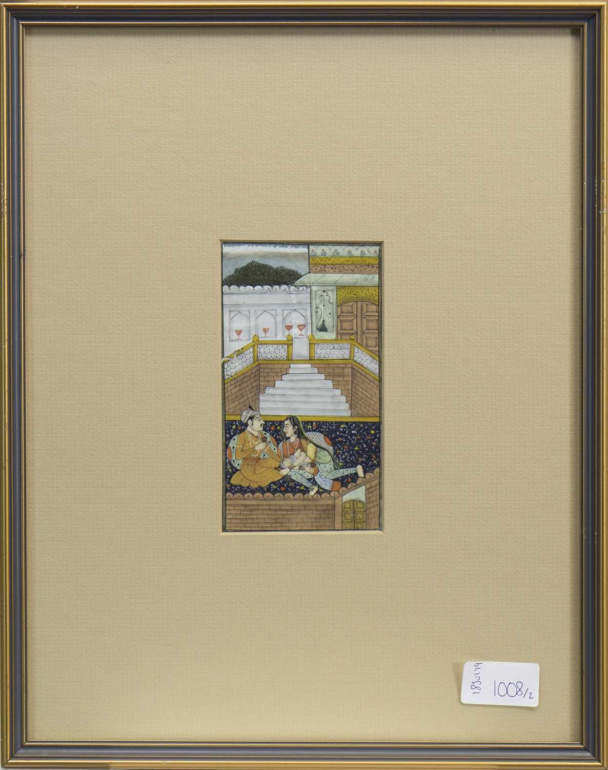 Lot 1008 - A LOT OF TWO 20TH CENTURY MUGHAL PAINTINGS
