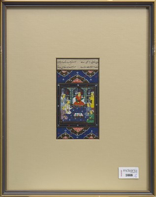 Lot 1008 - A LOT OF TWO 20TH CENTURY MUGHAL PAINTINGS