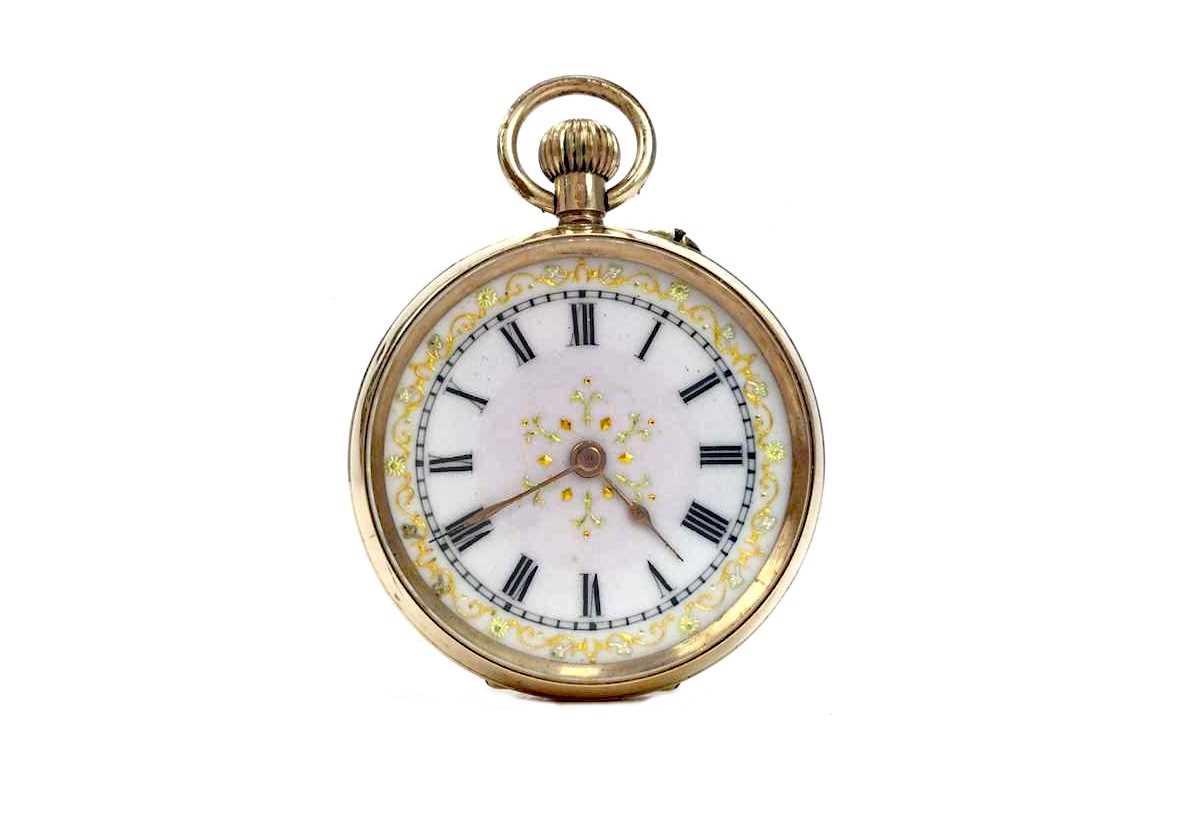 Lot 839 - A LADY'S CONTINENTAL FOB WATCH