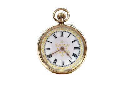 Lot 839 - A LADY'S CONTINENTAL FOB WATCH