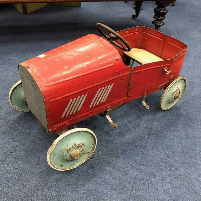 Lot 328 - A VINTAGE PEDAL CAR