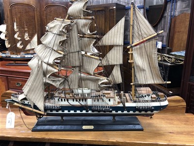 Lot 316 - AN ATTRACTIVE MODEL OF THE SAILING VESSEL 'BELEM'