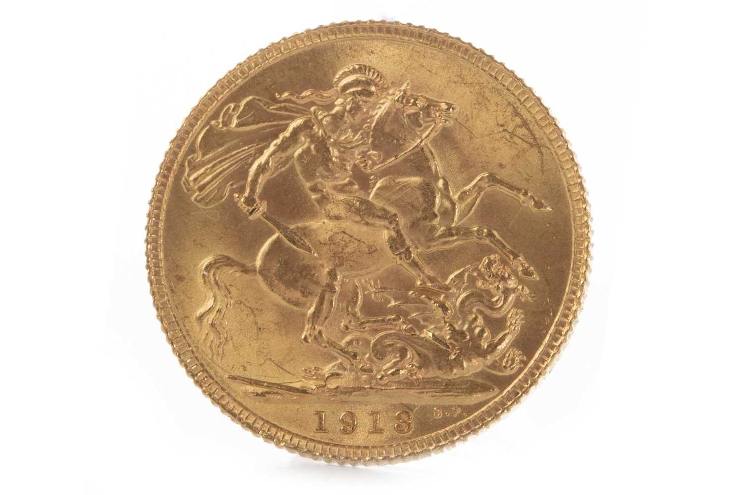 Lot 595 - A GOLD SOVEREIGN, 1913