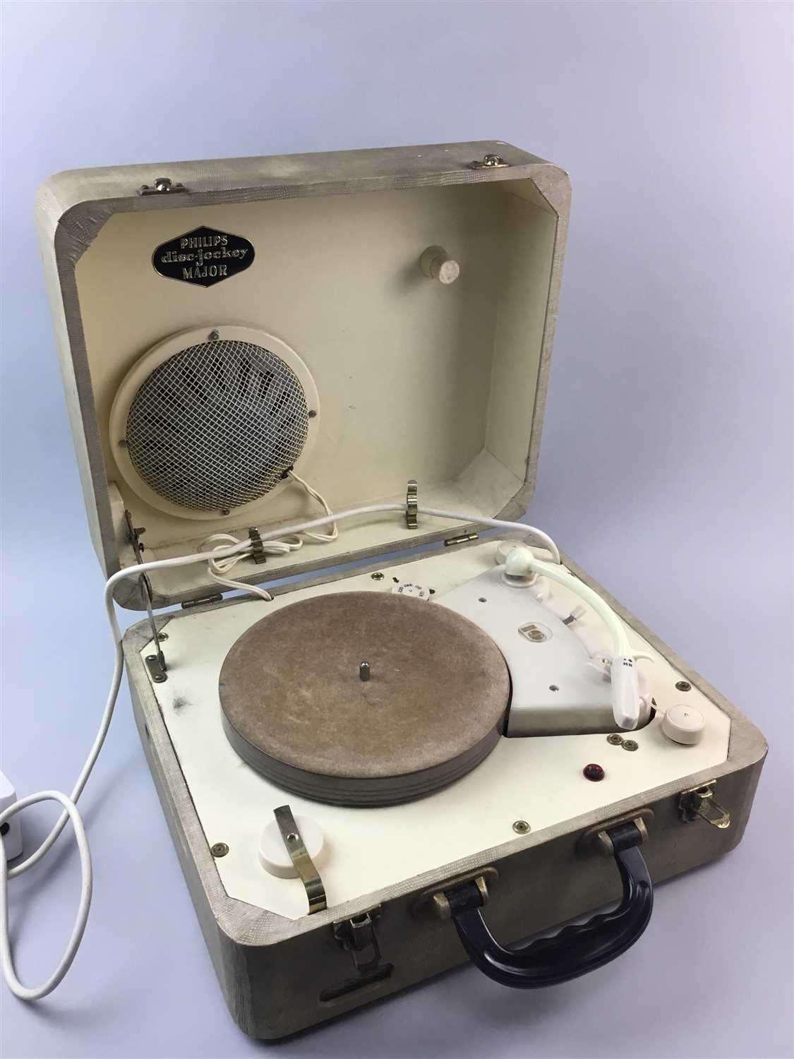 Lot 37 - A PHILIPS PORTABLE RECORD PLAYER