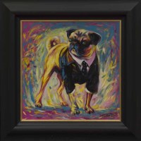 Lot 232 - * JOE HARROLD, SUITED AND BOOTED oil on canvas...