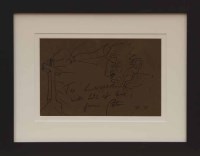 Lot 234 - * PETER HOWSON OBE, TO LOUISA pen on paper,...