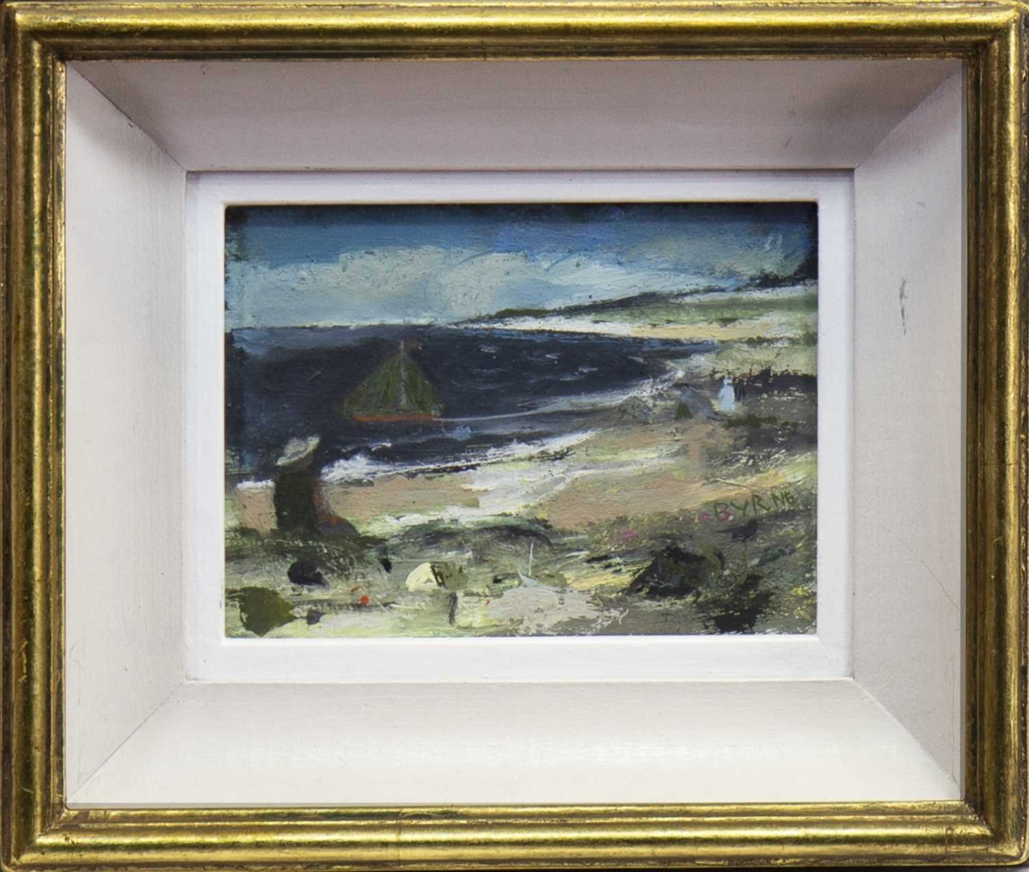 Lot 522 - SAILING IN THE BAY, AN OIL BY JOHN BYRNE
