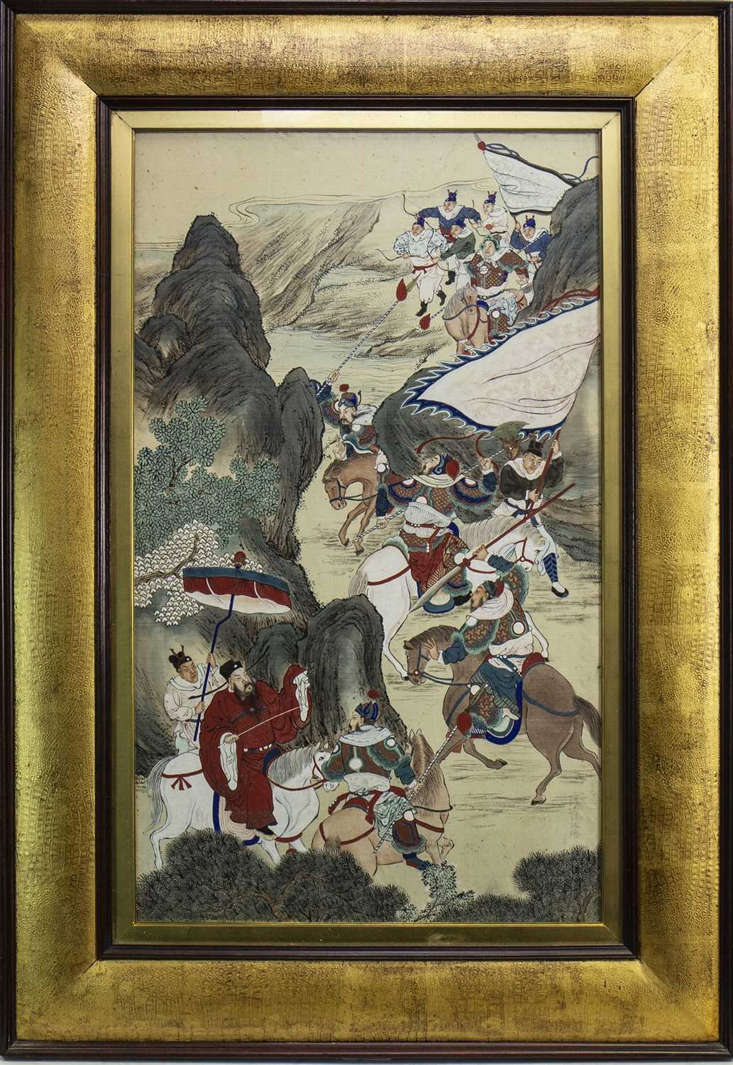 Lot 1005 - A 20TH CENTURY CHINESE PAINTING ON SILK