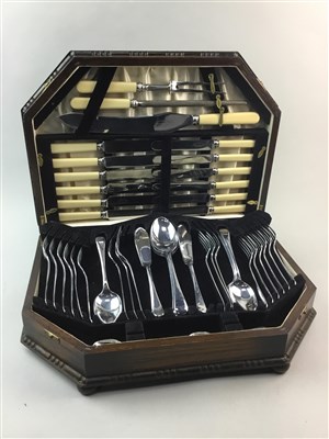 Lot 210 - A CANTEEN OF PLATED CUTLERY
