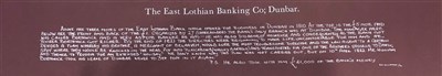 Lot 599 - AN EAST LOTHIAN BANKING COMPANY £1 ONE POUND NOTED, UNDATED