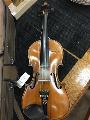 Lot 1434 - A 20TH CENTURY VIOLIN IN FITTED CASE