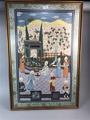 Lot 86 - A 20TH CENTURY INDIAN MUGAL STYLE PAINTING