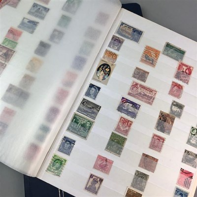 Lot 76 - ONE ALBUM OF OF WORLD STAMPS AND TWO STOCK BOOKS