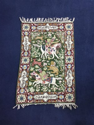 Lot 78 - A GROUP OF EASTERN DISPLAY CARPETS, TAPESTRIES AND OTHER TEXTILES