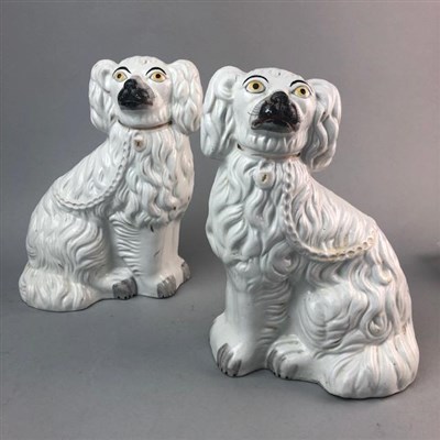 Lot 87 - A PAIR OF WALLY DOGS AND VARIOUS ANIMAL FIGURES