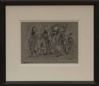 Lot 255 - * PETER HOWSON, STUDY FOR PRISONERS OF WAR...