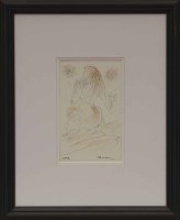 Lot 256 - * PETER HOWSON OBE, FULL MOON mixed media on...