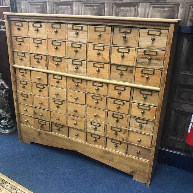 Lot 139 - A MODERN PINE COLLECTORS CHEST