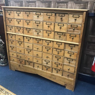 Lot 139 - A MODERN PINE COLLECTORS CHEST
