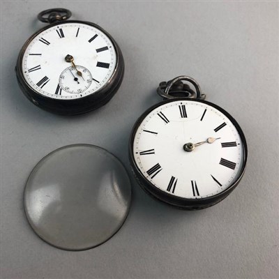 Lot 93 - TWO SILVER POCKET WATCHES