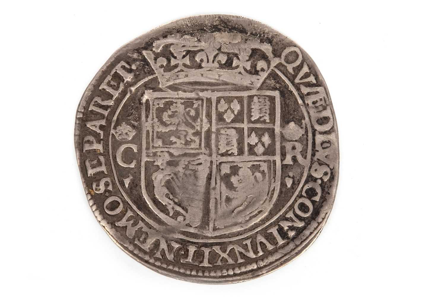 Lot 603 - A SCOTTISH SILVER CHARLES I 12 SHILLING COIN
