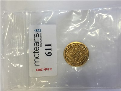 Lot 611 - A PORTUGUESE GOLD COIN, 1717