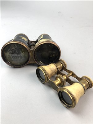 Lot 128 - BARR & STROUD MILITARY ISSUE BINOCULARS AND THREE OTHER PAIRS OF BINOCULARS