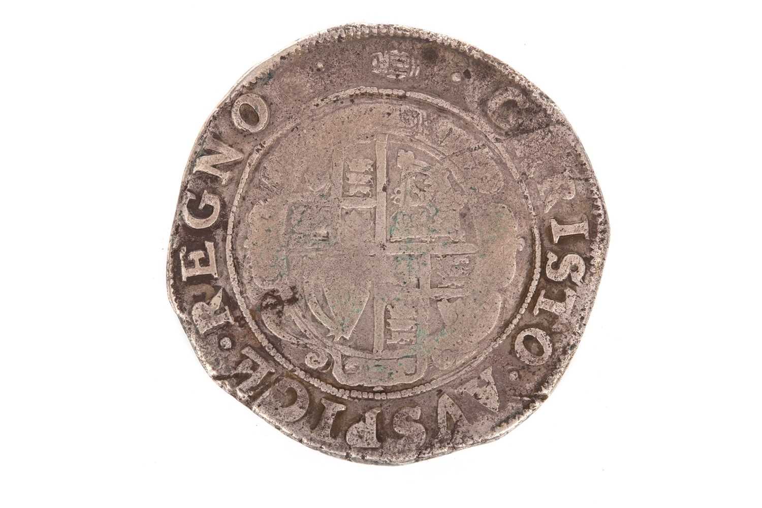 Lot 618 - A SILVER CHARLES I HALF CROWN