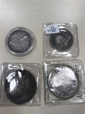 Lot 621 - TEN 19TH CENTURY AND OTHER SILVER COINS