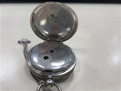 Lot 845 - TWO WRIST WATCHES AND FOUR POCKET WATCHES
