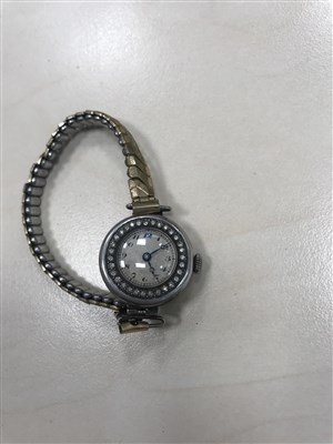 Lot 845 - TWO WRIST WATCHES AND FOUR POCKET WATCHES