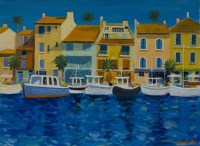 Lot 266 - * ALAN FURNEAUX, HOLIDAY HARBOUR oil on canvas,...