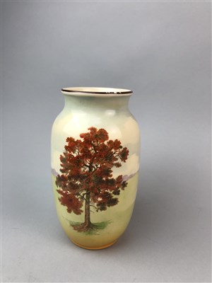 Lot 161 - THREE SHELLEY VASES AND A ROYAL DOULTON VASE