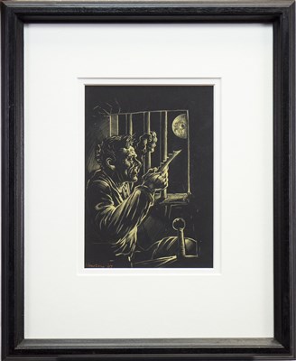 Lot 570 - ESCAPE TO THE DARDANELLES, A PASTEL BY PETER HOWSON