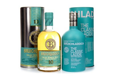 Lot 314 - BRUICHLADDICH CLASSIC LADDIE AND 10 YEARS OLD
