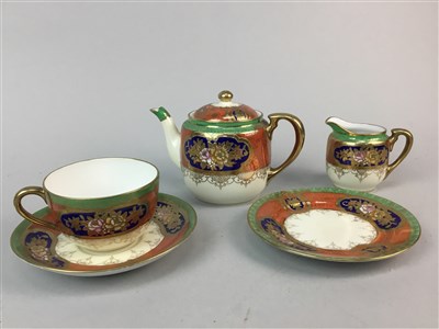 Lot 291 - A GROUP OF DECORATIVE PLATES AND CERAMIC CUPS AND SAUCERS