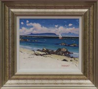 Lot 277 - * FRANK COLCLOUGH, CAMUSDARRACH SHORE oil on...