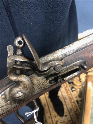 Lot 235 - A REPLICA FLINTLOCK FOWLING MUSKET