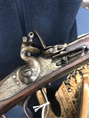 Lot 235 - A REPLICA FLINTLOCK FOWLING MUSKET