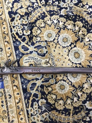 Lot 235 - A REPLICA FLINTLOCK FOWLING MUSKET