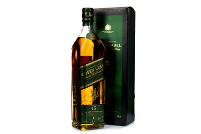 Lot 338 - JOHNNIE WALKER GREEN LABEL AGED 15 YEARS