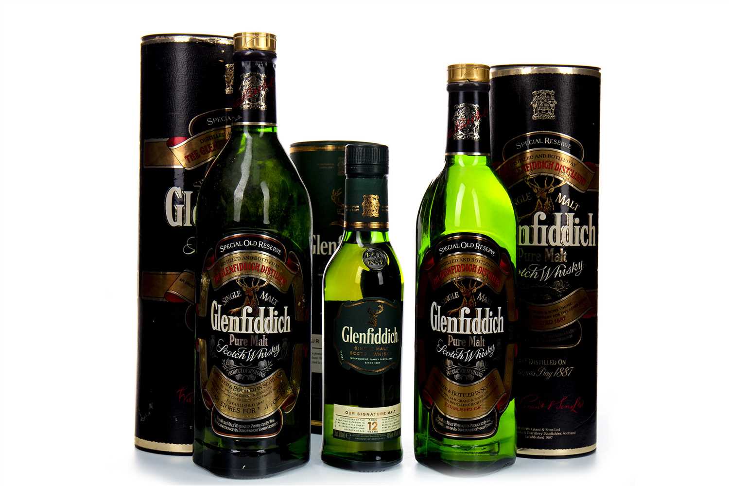 Lot 339 - TWO GLENFIDDICH SPECIAL OLD RESERVE AND ONE HALF BOTTLE OF GLENFIDDICH 12 YEARS OLD