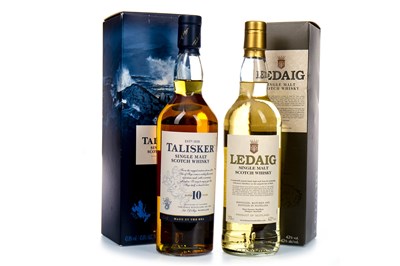 Lot 341 - TALISKER 10 YEARS OLD AND LEDAIG