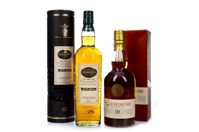 Lot 342 - GLENKINCHIE 10 YEARS OLD AND GLENGOYNE 10 YEARS OLD