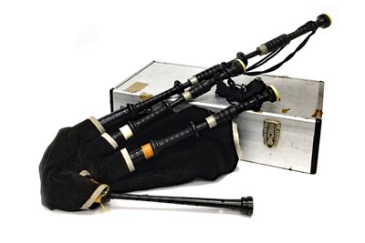 Lot 8 - A SET OF HIGHLAND BAGPIPES POSSIBLY BY HENDERSON