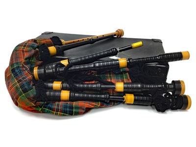 Lot 9 - A SET OF HIGHLAND BAGPIPES