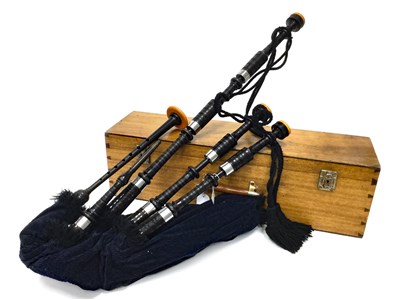 Lot 10 - A SET OF HIGHLAND BAGPIPES POSSIBLY BY ROBERTSON OF EDINBURGH