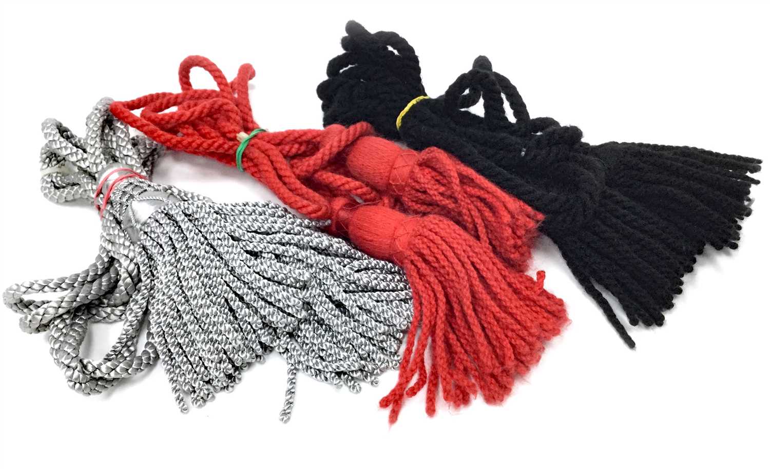 Lot 23 - A LOT OF TEN BAGPIPE CORDS