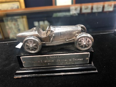 Lot 1907 - BUGATTI INTEREST - EARLY 20TH CENTURY REPLICA VICTOR LUDORUM CHALLENGE TROPHY AWARDED TO A. BARON