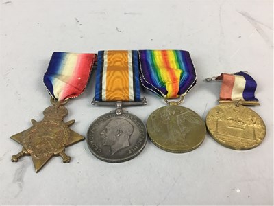 Lot 247 - A GROUP OF WWI MEDALS AWARDED TO R MONTGOMERY